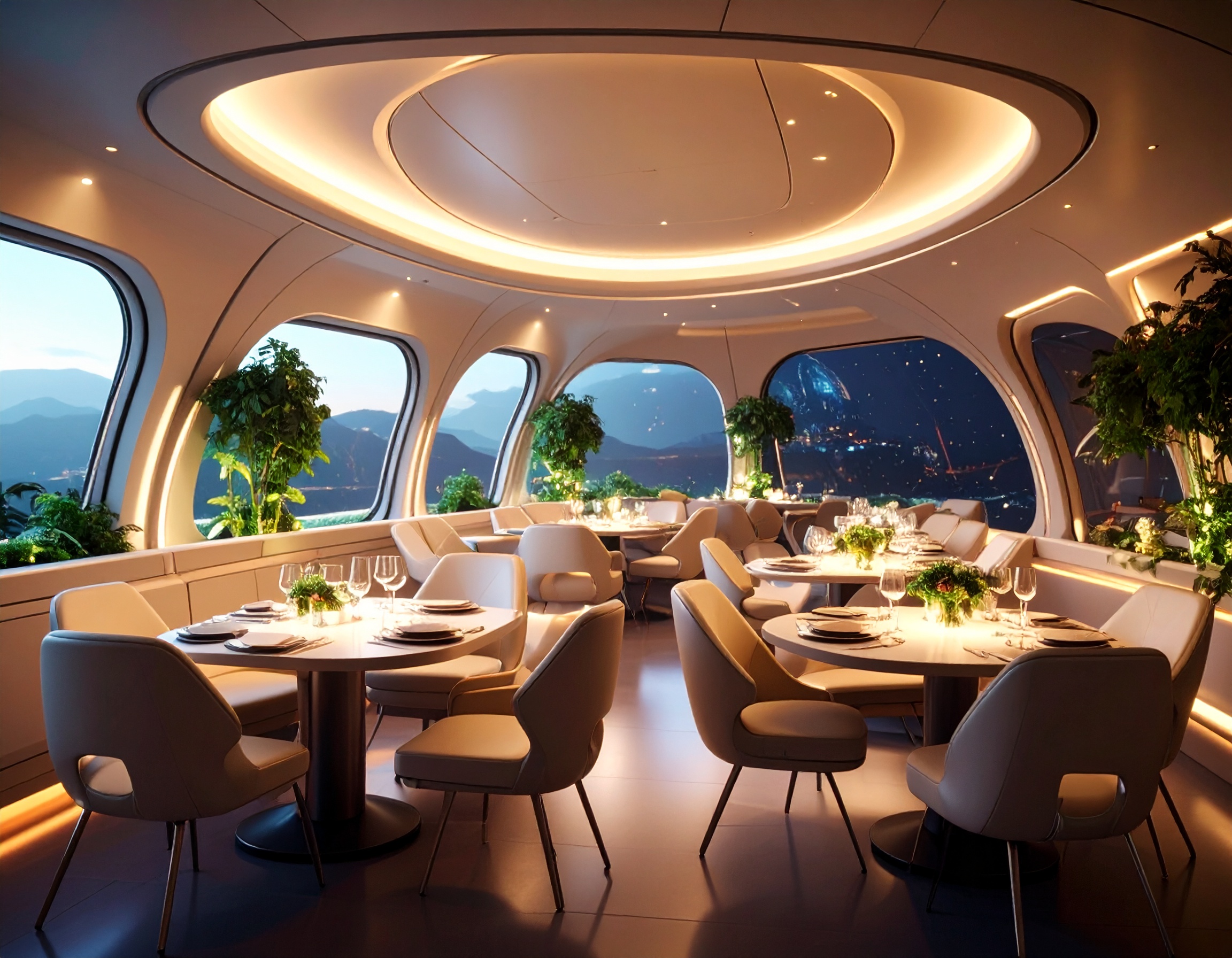 Restaurant vanuit de toekomst