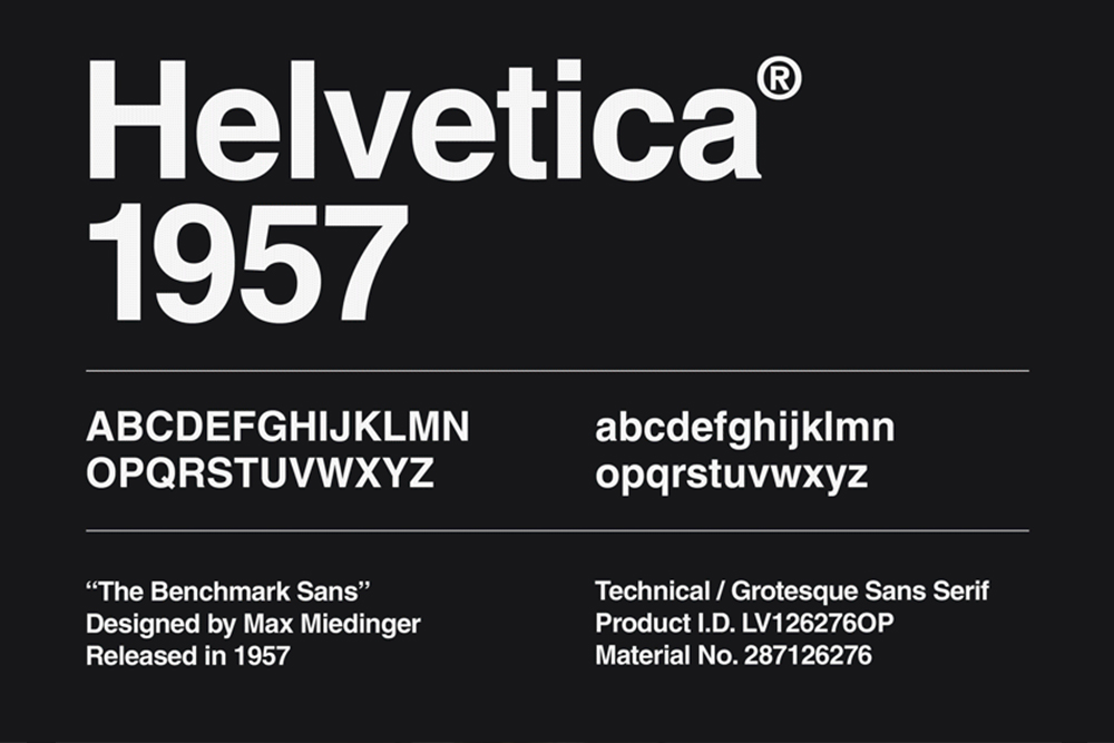 Helvetica Lettertype